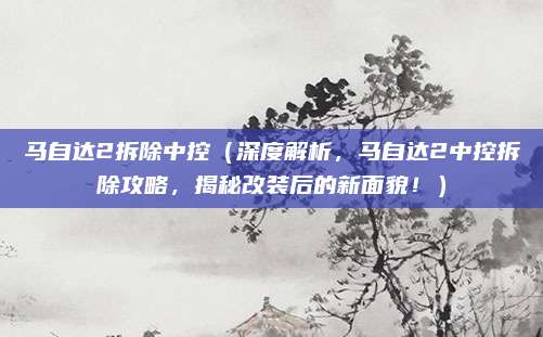 马自达2拆除中控（深度解析，马自达2中控拆除攻略，揭秘改装后的新面貌！）