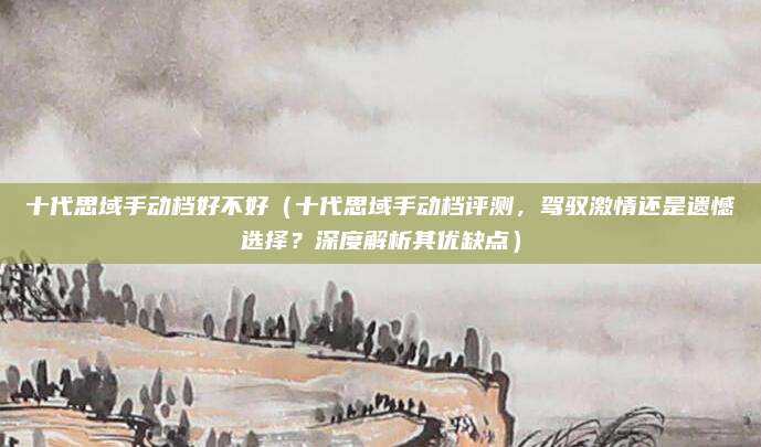 十代思域手动档好不好（十代思域手动档评测，驾驭激情还是遗憾选择？深度解析其优缺点）