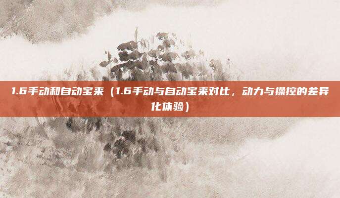 1.6手动和自动宝来（1.6手动与自动宝来对比，动力与操控的差异化体验）