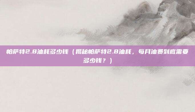 帕萨特2.8油耗多少钱（揭秘帕萨特2.8油耗，每月油费到底需要多少钱？）