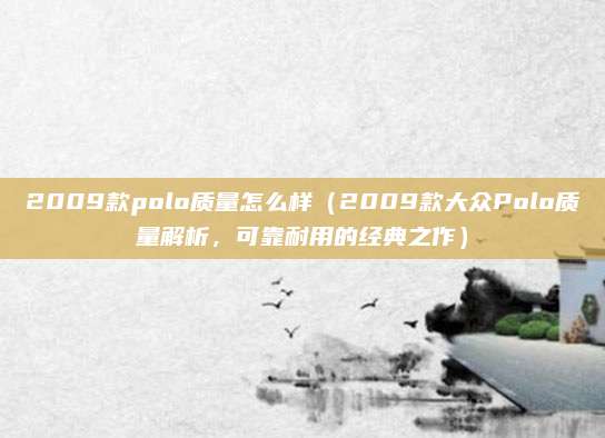 2009款polo质量怎么样(2009款大众Polo质量解析,可靠耐用的经典之作)