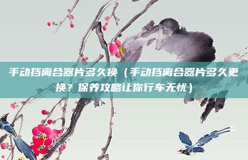 手动挡离合器片多久换(手动挡离合器片多久更换?保养攻略让你行车无忧)