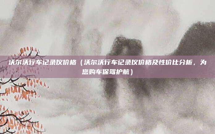 沃尔沃行车记录仪价格（沃尔沃行车记录仪价格及性价比分析，为您购车保驾护航）