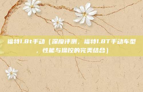 福特1.8t手动(深度评测,福特1.8T手动车型,性能与操控的完美结合)