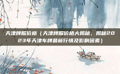 天津牌照价格（天津牌照价格大揭秘，揭秘2023年天津车牌最新行情及影响因素）