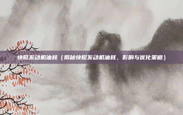 快艇发动机油耗(揭秘快艇发动机油耗,影响与优化策略)