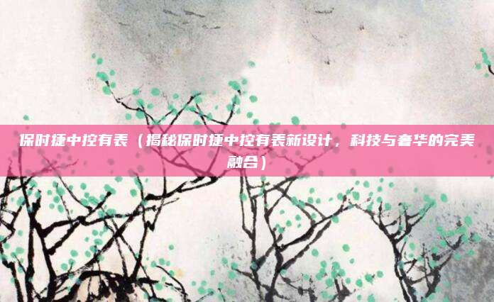 保时捷中控有表(揭秘保时捷中控有表新设计,科技与奢华的完美融合)
