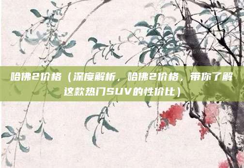 哈佛2价格(深度解析,哈佛2价格,带你了解这款热门SUV的性价比)