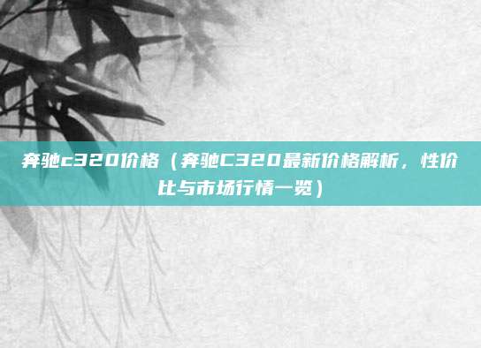 奔驰c320价格（奔驰C320最新价格解析，性价比与市场行情一览）
