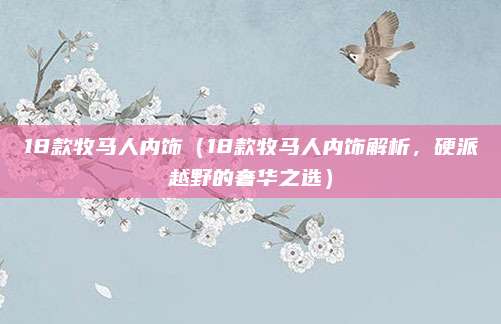 18款牧马人内饰（18款牧马人内饰解析，硬派越野的奢华之选）