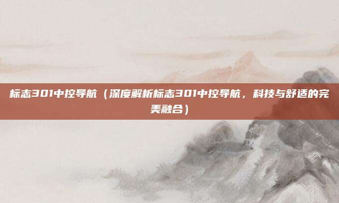 标志301中控导航（深度解析标志301中控导航，科技与舒适的完美融合）