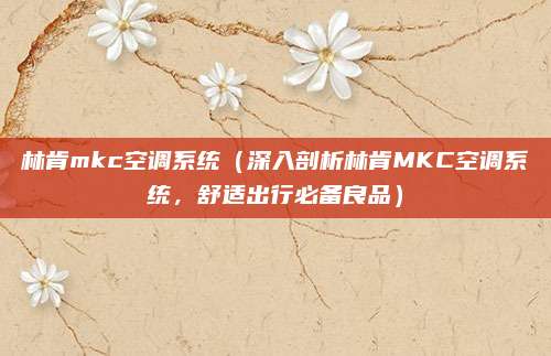 林肯mkc空调系统(深入剖析林肯MKC空调系统,舒适出行必备良品)