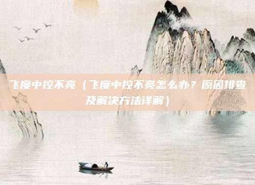 飞度中控不亮(飞度中控不亮怎么办?原因排查及解决方法详解)