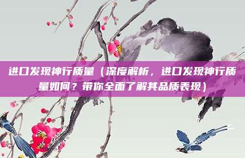 进口发现神行质量(深度解析,进口发现神行质量如何?带你全面了解其品质表现)