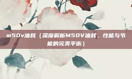 m50v油耗（深度解析M50V油耗，性能与节能的完美平衡）