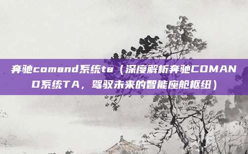 奔驰comand系统ta（深度解析奔驰COMAND系统TA，驾驭未来的智能座舱枢纽）