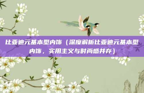 比亚迪元基本型内饰（深度解析比亚迪元基本型内饰，实用主义与时尚感并存）