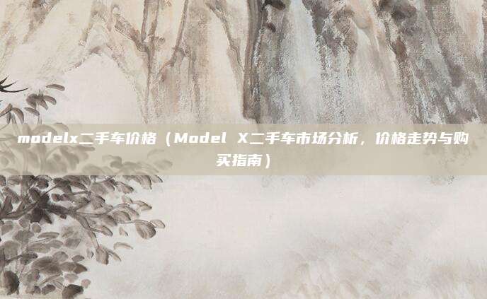 modelx二手车价格(Model X二手车市场分析,价格走势与购买指南)