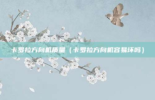 卡罗拉方向机质量（卡罗拉方向机容易坏吗）