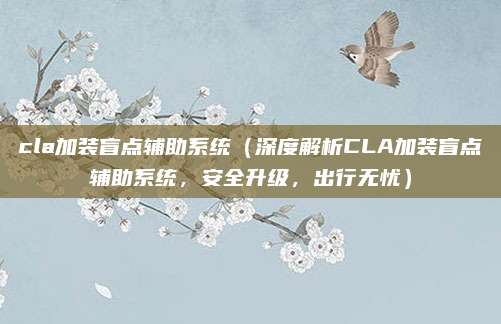 cla加装盲点辅助系统(深度解析CLA加装盲点辅助系统,安全升级,出行无忧)