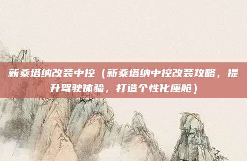 新桑塔纳改装中控(新桑塔纳中控改装攻略,提升驾驶体验,打造个性化座舱)