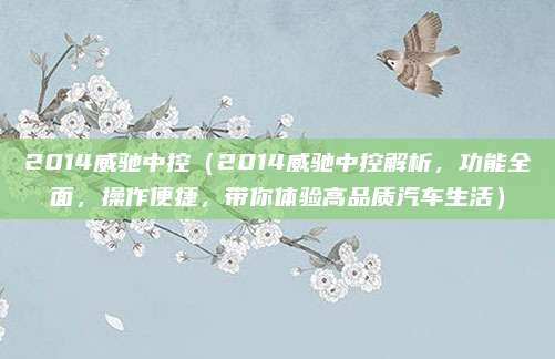 2014威驰中控（2014威驰中控解析，功能全面，操作便捷，带你体验高品质汽车生活）