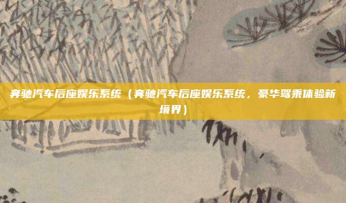 奔驰汽车后座娱乐系统(奔驰汽车后座娱乐系统,豪华驾乘体验新境界)