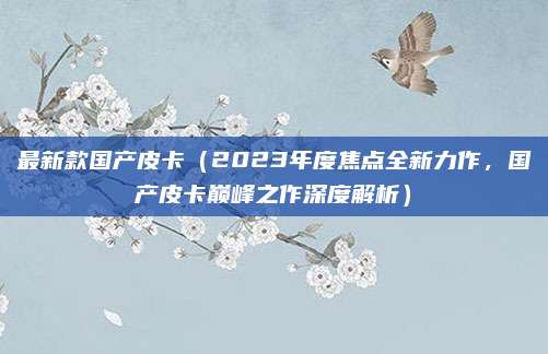 最新款国产皮卡(2023年度焦点全新力作,国产皮卡巅峰之作深度解析)