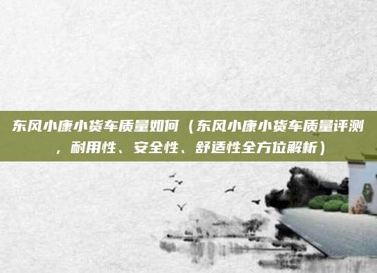 东风小康小货车质量如何(东风小康小货车质量评测,耐用性、安全性、舒适性全方位解析)