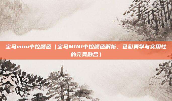 宝马mini中控颜色(宝马MINI中控颜色解析,色彩美学与实用性的完美融合)