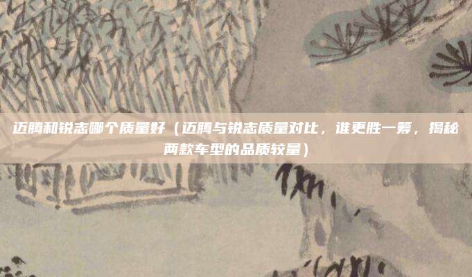 迈腾和锐志哪个质量好(迈腾与锐志质量对比,谁更胜一筹,揭秘两款车型的品质较量)