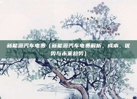 新能源汽车电费(新能源汽车电费解析,成本、优势与未来趋势)