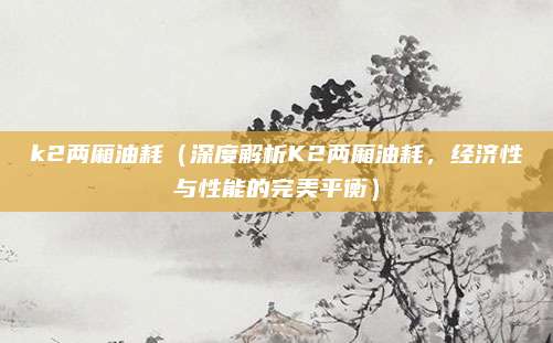 k2两厢油耗(深度解析K2两厢油耗,经济性与性能的完美平衡)
