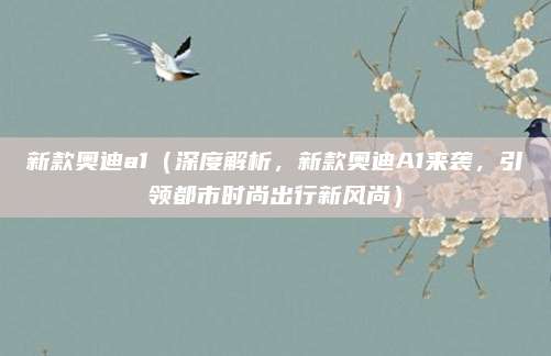 新款奥迪a1(深度解析,新款奥迪A1来袭,引领都市时尚出行新风尚)