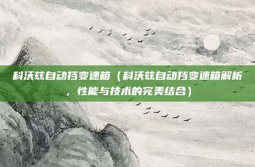 科沃兹自动挡变速箱（科沃兹自动挡变速箱解析，性能与技术的完美结合）