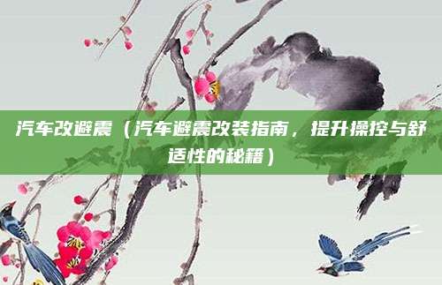 汽车改避震(汽车避震改装指南,提升操控与舒适性的秘籍)
