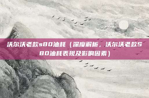 沃尔沃老款s80油耗(深度解析,沃尔沃老款S80油耗表现及影响因素)