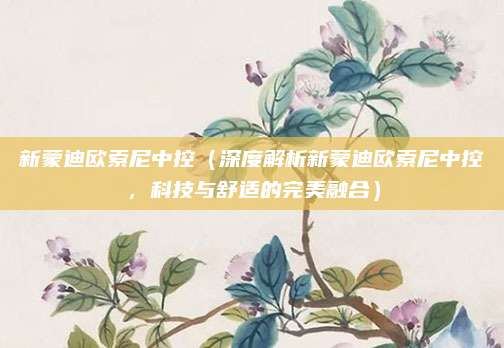 新蒙迪欧索尼中控(深度解析新蒙迪欧索尼中控,科技与舒适的完美融合)