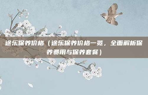 途乐保养价格(途乐保养价格一览,全面解析保养费用与保养套餐)