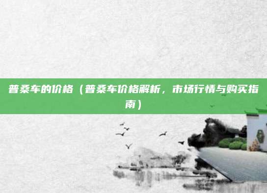 普桑车的价格(普桑车价格解析,市场行情与购买指南)