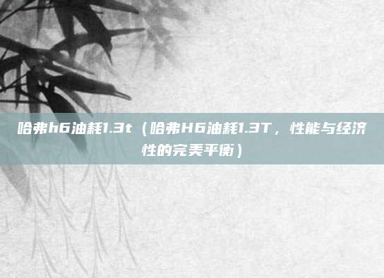 哈弗h6油耗1.3t(哈弗H6油耗1.3T,性能与经济性的完美平衡)