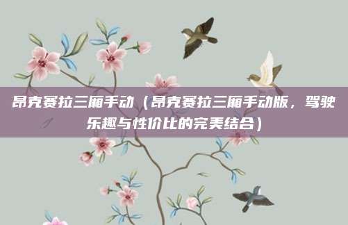 昂克赛拉三厢手动(昂克赛拉三厢手动版,驾驶乐趣与性价比的完美结合)