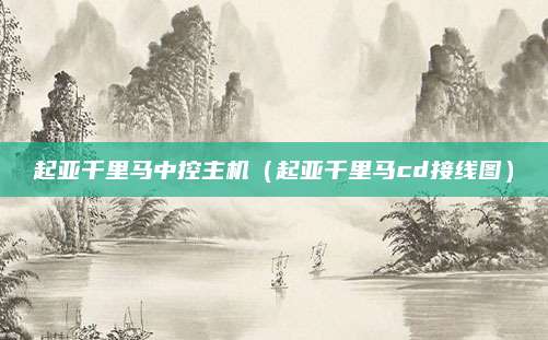 起亚千里马中控主机(起亚千里马cd接线图)