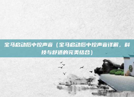 宝马启动后中控声音(宝马启动后中控声音详解,科技与舒适的完美结合)