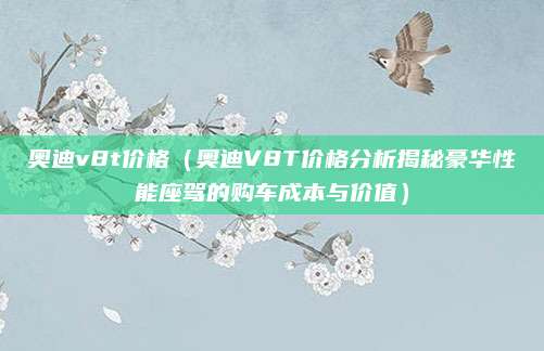 奥迪v8t价格(奥迪V8T价格分析揭秘豪华性能座驾的购车成本与价值)