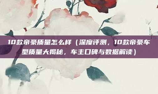 10款帝豪质量怎么样（深度评测，10款帝豪车型质量大揭秘，车主口碑与数据解读）