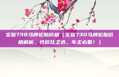 宝骏730马牌轮胎价格(宝骏730马牌轮胎价格解析,性价比之选,车主必看!)
