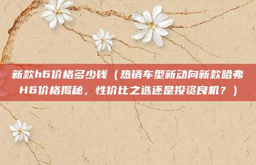 新款h6价格多少钱(热销车型新动向新款哈弗H6价格揭秘,性价比之选还是投资良机?)