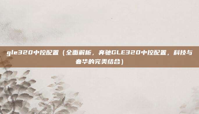 gle320中控配置(全面解析,奔驰GLE320中控配置,科技与奢华的完美结合)
