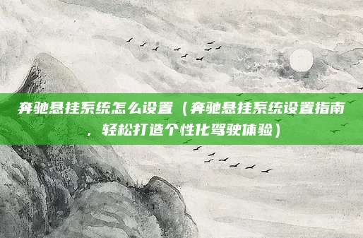 奔驰悬挂系统怎么设置(奔驰悬挂系统设置指南,轻松打造个性化驾驶体验)